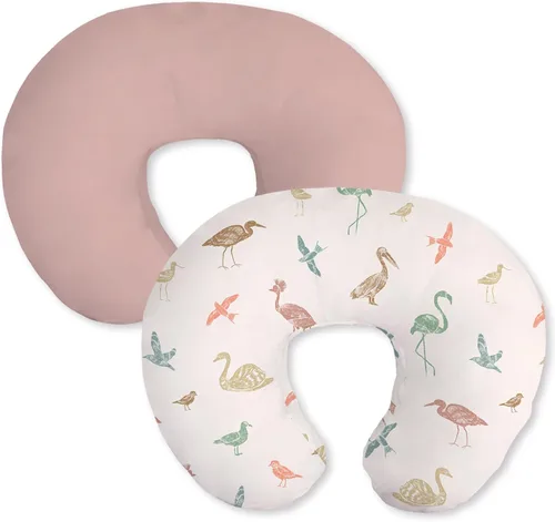 Vista 18 de Little Grape Land Juego de 2 fundas de almohada de algodón para lactancia, suaves y transpirables, extraíbles para almohadas de alimentación, fundas