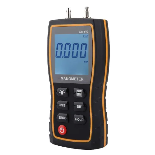 Vista 2 de Manómetro diferencial profesional de la presión diferencial de Digitaces SW-512B alto manómetro