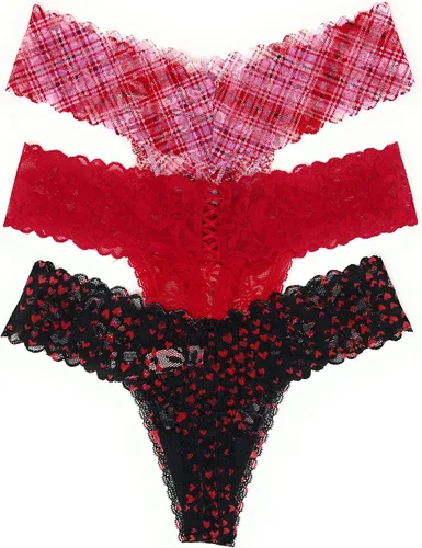 Vista 2 de Victoria's Secret The Lacie - Conjunto de 3 tangas