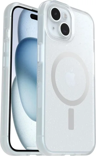 Vista 21 de OtterBox Funda Serie Symmetry+ para iPhone 16e, iPhone 15, iPhone 14 y iPhone 13 (SOLAMENTE), Se Acopla a MagSafe, Ultra-Elegante, Bordes Elevados