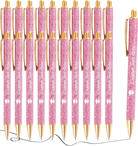 Vista 60 de Aolun 10 bolígrafos personalizados con nombre, bolígrafo retráctil con mensaje de texto para mujeres, enfermeras, escritura, cumpleaños, graduación