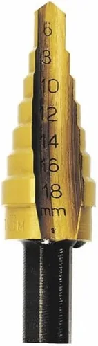 Vista 9 de Broca escalonada UniBit, de Irwin Tools, de 3/16 a 1/2 pulgada