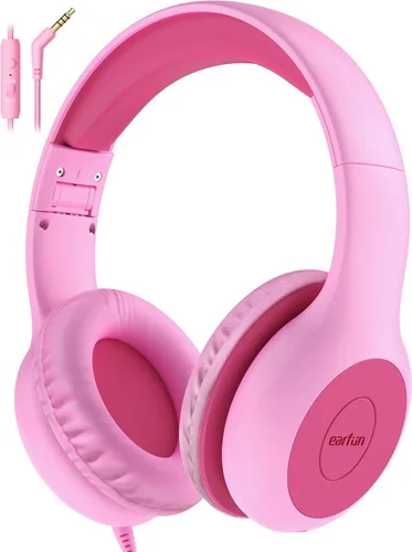Vista 14 de EarFun K1 - Auriculares para niños con cable con micrófono, auriculares