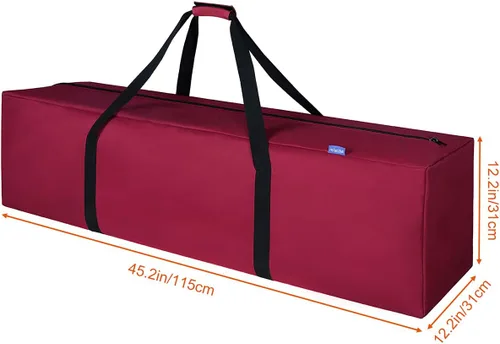 Vista 7 de INFANZIA Bolsa de almacenamiento para árbol de Navidad se adapta a árboles artificiales desmontados de hasta 75 pies contenedor duradero para árbol