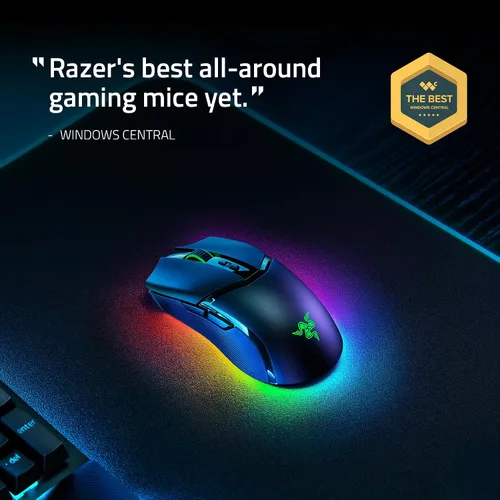 Vista 2 de Razer Cobra Pro - Mouse inalámbrico para juegos 10 controles personalizables - Iluminación Chroma RGB - Sensor óptico de 30 K - Interruptores Gen-3