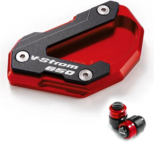 Vista 6 de Para Suzuki para V-Strom 650/XT para VSTROM 650 para DL650 Accesorios Soporte lateral con placa de soporte ampliada y placa de soporte de cubierta