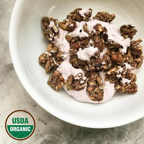 Vista 8 de Lark Ellen - Mordeduras sin granos Vanilla Cinnamon, Cacao Cherry, and Berrylicious sprouted grain-free clusters, Certified Organic, Vegan