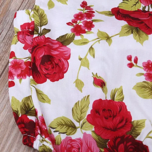 Vista 6 de 2 piezas de ropa para bebé recién nacido, overol a rayas, traje de diadema para niñas de 0 a 24 meses