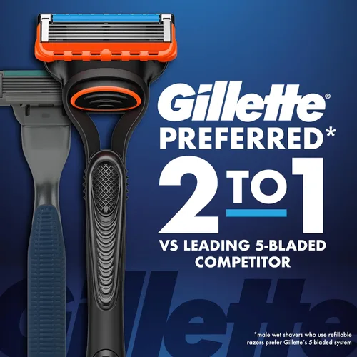 Vista 2 de Gillette Fusion5 Maquinilla de afeitar para hombre, mango + 2 repuestos de cuchilla de afeitar