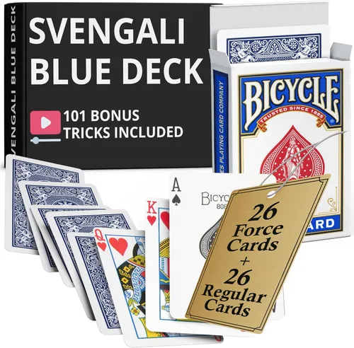 Vista 59 de Precision Blue Rider Back Bicicleta Svengali Deck con instrucciones para más de 100 trucos (2 de clubes)