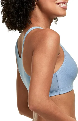 Vista 3 de Hanes X-temp - Brasier sin aros para mujer, brasier elástico, brasier de espalda cruzada de bajo impacto, paquete de 2