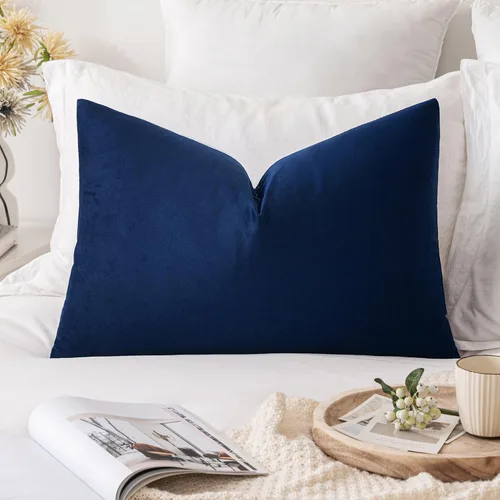 Vista 15 de MIULEE - Funda de almohada de terciopelo suave de lujo decorativa, funda de cojín rectangular única para sofá de primavera, dormitorio, automóvil