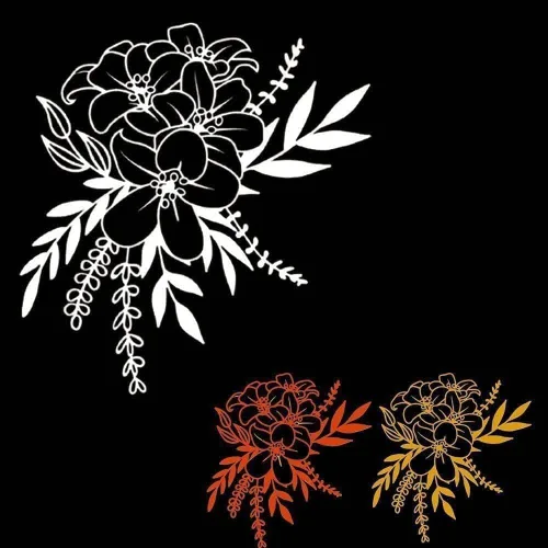 Vista 7 de Troqueles de flores para hacer tarjetas, troqueles de metal, plantillas de corte de flores, plantillas de corte de flores, álbum de recortes, álbum