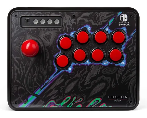 Vista 7 de PowerA Fusion Wireless Arcade Stick for Nintendo Switch, Lite, Fight Stick, Gamepad, Game Controller, Bluetooth Controller, AA - Nintendo Switch