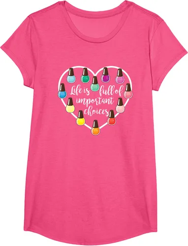 Vista 18 de Life Is Full Of Important Choices - Camiseta de regalo para esmalte de uñas