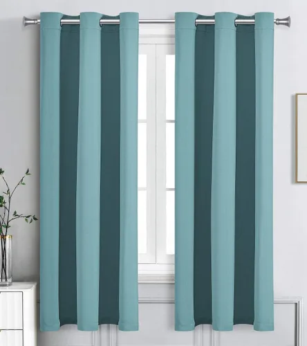 Vista 37 de WPM - Cortinas opacas de triple tejido, para oscurecer la habitación, 2 paneles para sala de estar, color beige, con aislamiento térmico y ojales