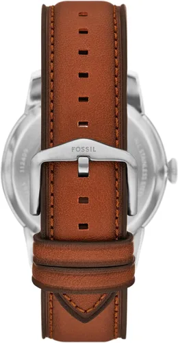 Vista 2 de Fossil Men's Townsman Automatic Stainless Steel and Leather Two-Hand Skeleton Watch