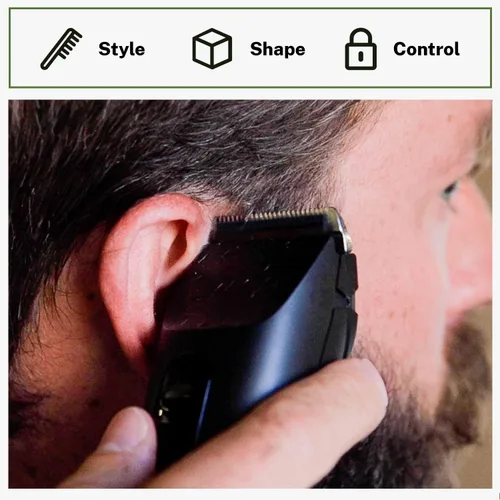 Vista 6 de Live Bearded® Recortadora de barba MT-1, recargable con tiempo