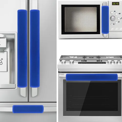 Vista 17 de 5 piezas de cubierta de manija de puerta de refrigerador, lavable para electrodomésticos de cocina, nevera, horno, microondas, lavavajillas