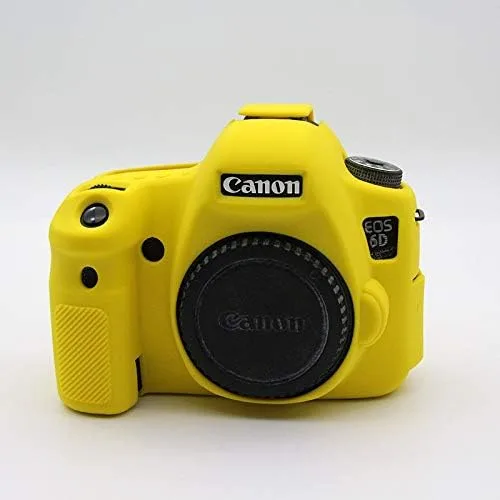 Vista 8 de Funda para Canon EOS 6D, ultrafina, ligera, de goma, suave, de silicona, para Canon EOS 6D (negro)