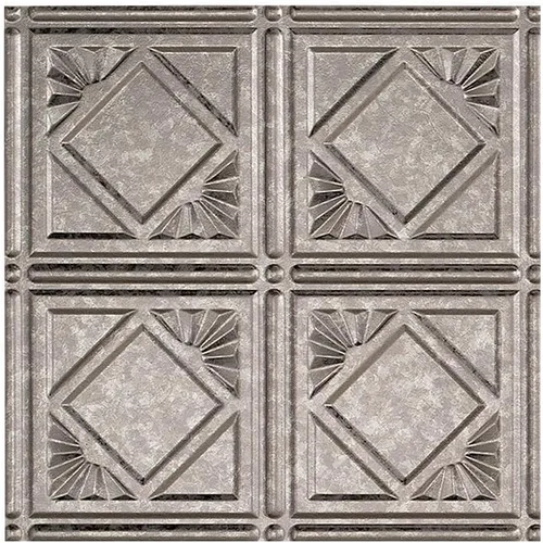 Vista 21 de FASÄDE Panel de techo decorativo de vinilo decorativo de estilo tradicional / patrón 4 de 2 x 4 pies en bronce bermudas (paquete de 5)