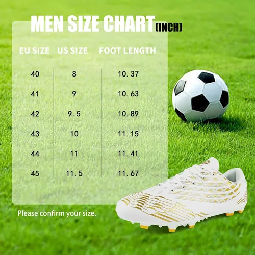 Vista 5 de Juzecx Mens Soccer Cleats FGAG Football Shoes Training Firm Ground Soccer Shoes