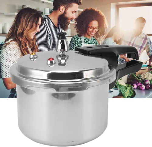 Vista 7 de Olla a presión, adecuada para cocinar frijoles, carnes, verduras, sopas y más, golosinas de cocina, conveniente y práctico