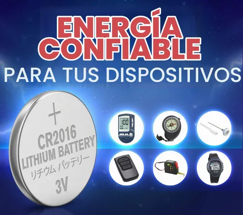 Vista 4 de Powermax ACDelco - 6 pilas CR2016, batería de litio de 3 V con botón para reloj y electrónica pequeña, 5 años de vida útil