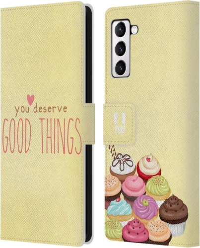 Vista 24 de Head Case Designs Assortment Cupcakes Happiness Leather Wallet Case Compatible with Samsung Galaxy A07 4G Surtido