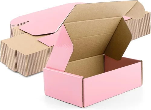 Vista 9 de Golden State Art, 6x4x2 Cajas de envío negras de 26 paquetes, caja de correo de cartón corrugado para pequeñas empresas, embalaje adhesivo