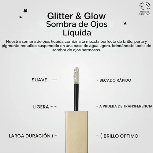 Vista 4 de Stila Magnificent Metals Glitter And Glow Sombra de ojos líquida WANDERLUST