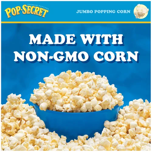 Vista 4 de Pop Secret Granos de palomitas de maíz jumbo, tarro de 30 onzas