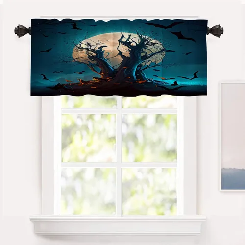 Vista 47 de Shrahala Cortinas republicanas de elefante americano para ventanas de cocina, paneles de cortina de ventana de poliéster multicapa con rayas rojas