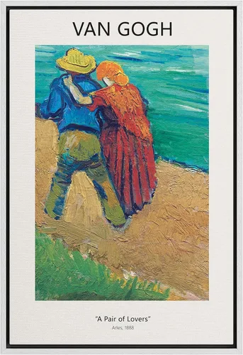 Vista 28 de SIGNWIN Lienzo enmarcado para pared, diseño de Vincent Van Gogh, un par de amantes, naturaleza, ilustraciones de área silvestre, bellas artes