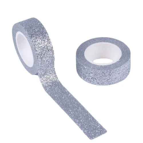 Vista 3 de Syntego Cinta Washi con purpurina decorativa para manualidades, autoadhesiva, con purpurina (oro rosa oscuro)