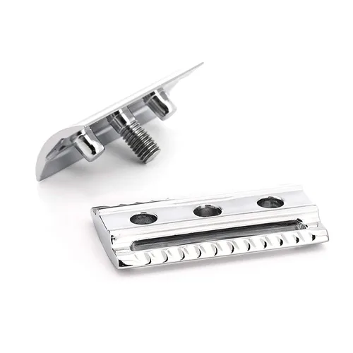 Vista 3 de MÜHLE Maquinilla de afeitar de seguridad tradicional R89 de doble filo (peine cerrado) Perfecta para uso diario Afeitado cerrado y suave