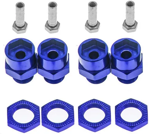 Vista 4 de Adaptador de cubo hexagonal de rueda de 0.472 in a 0.669 in conversión para 1/10 RC Car y actualización de neumáticos 1/8