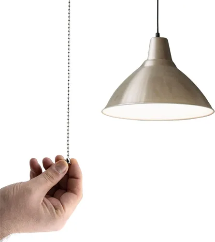 Vista 6 de Paquete de 5 extensores de cadena de tracción de 40 pulgadas, cadena de bolas extra larga con conector de 0.118 in de diámetro, extensión de cadena