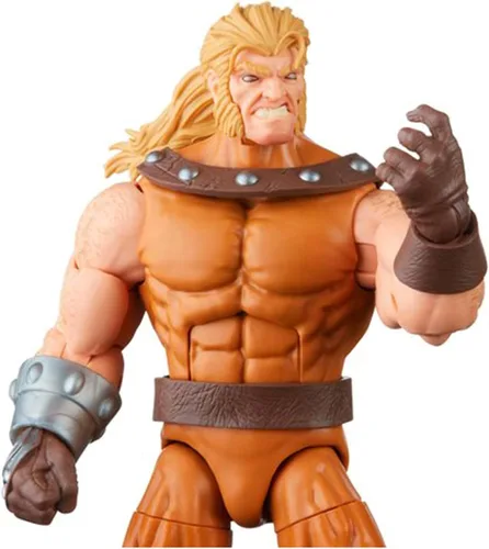 Vista 2 de Marvel Legends Series Dientes de Sable, figura de acción de juguete de 6 pulgadas, diseño premium, 1 figura, 3 accesorios y 1 pieza de construcción