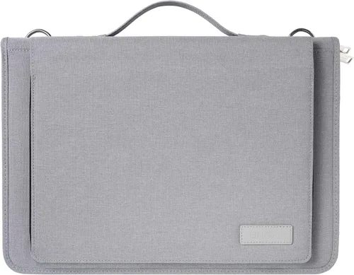 Vista 2 de Funda de cuero gris para laptop compatible con laptop Dell Inspiron 16 Plus 7620 de 16 pulgadas