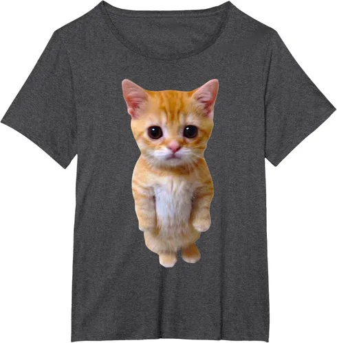 Vista 26 de El Gato Meme Sad Crying Cat Munchkin Kitty Meme Camiseta de moda Small Negro