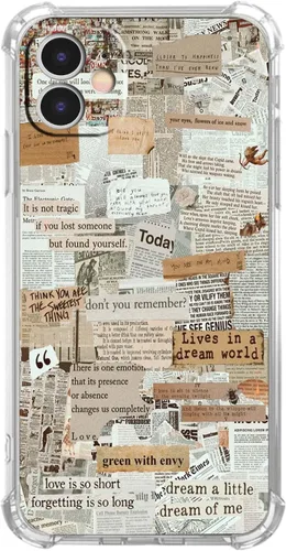 Vista 79 de Funda de Collage Estético para iPhone 7/8/SE2/SE3, Patrón de Citas Positivas, Funda TPU Única y Moderna Compatible con iPhone 7/8/SE2/SE3