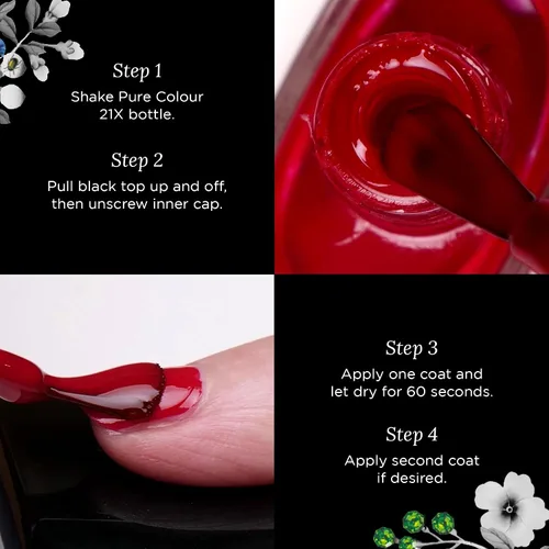 Vista 3 de butter LONDON PC21X Esmalte de uñas – Secado rápido, color de larga duración con acabado similar al gel y laca de uñas resistente a las virutas que