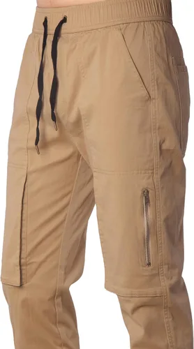Vista 5 de ITALYMORN Cargo Joggers for Men Tapered Slim with Zipper Pockets