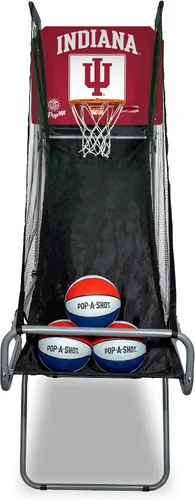 Vista 22 de Pop-A-Shot - Tailgate Game with NCAA Graphics l Arcade Basketball Inside, Out, and On The Go Infrared Sensor Scoring 3 Balls Foldable