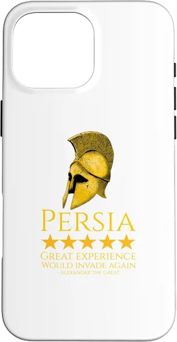 Vista 19 de iPhone 16 Alexander The Great - Persia - Ancient Greek History Meme Case