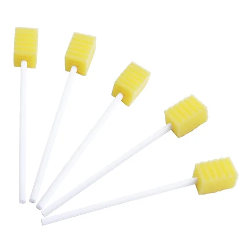 Vista 7 de Paquete de 100 hisopos orales desechables, hisopos dentales estériles sin sabor Hisopos Orales Desechables para Limpieza Boca y Encías - Amarillo