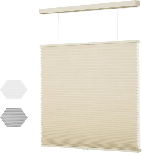 Vista 12 de MYshade Top Down Bottom Up (TDBU) - Persianas celulares sin cordones, persianas de panal de 1.5 pulgadas con filtro de luz para ventanas