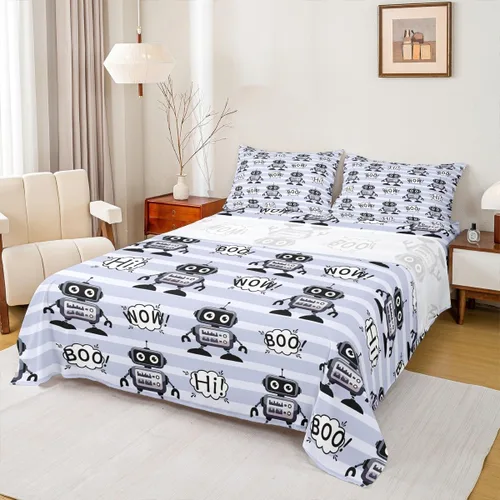 Vista 13 de Erosebridal Juego de sábanas deportivas de tamaño individual, sábanas de béisbol y fútbol, bolsillo profundo, para fútbol, baloncesto, rugby, ropa