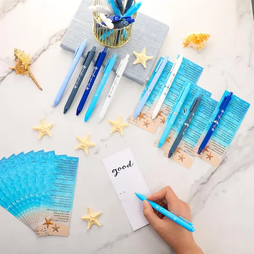Vista 3 de Geyoga 20 juegos de Starfish Story Employee Apreciation Gift You Make a Difference Bolígrafo Starfish Story Tarjeta motivacional con corbatas
